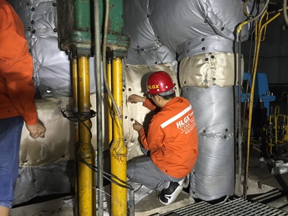 電廠(chǎng)汽輪機保溫套安裝