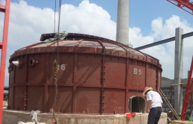 硫酸鉀反應爐（曼海姆爐）高溫隔熱解決方案